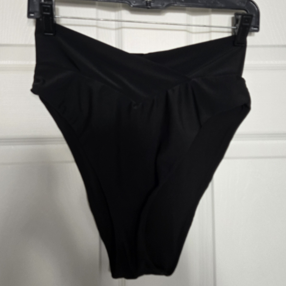 Aerie Crossover High Waisted Bikini Bottom - Cheeky Cut